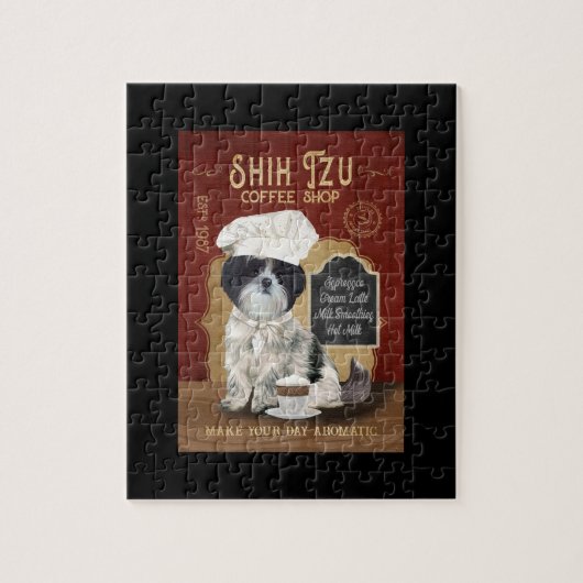 Shih Tzu Dog Coffee Legpuzzel (Verticaal)