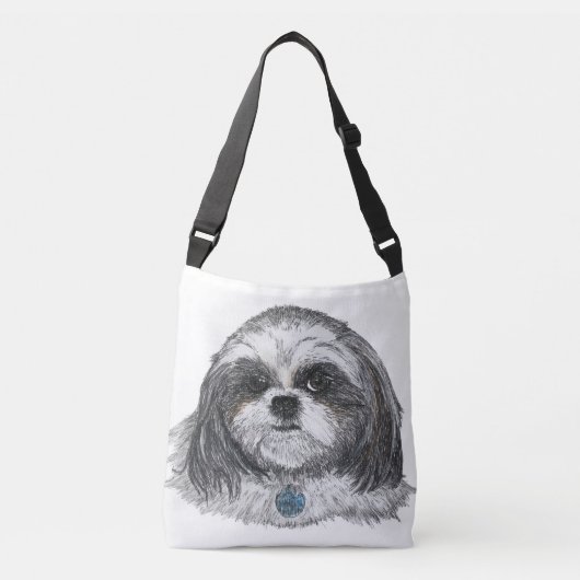 Shih Tzu Dog Crossbody Tas (Voorkant)
