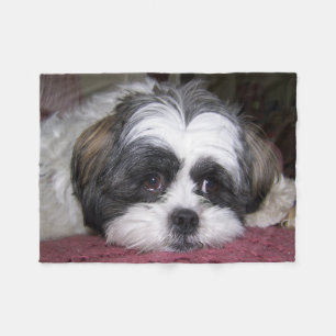 Shih Tzu Dog Fleece Deken