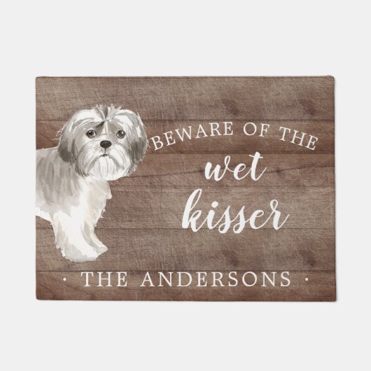 Shih tzu .Dog gepersonaliseerde deurmat (Voorkant)