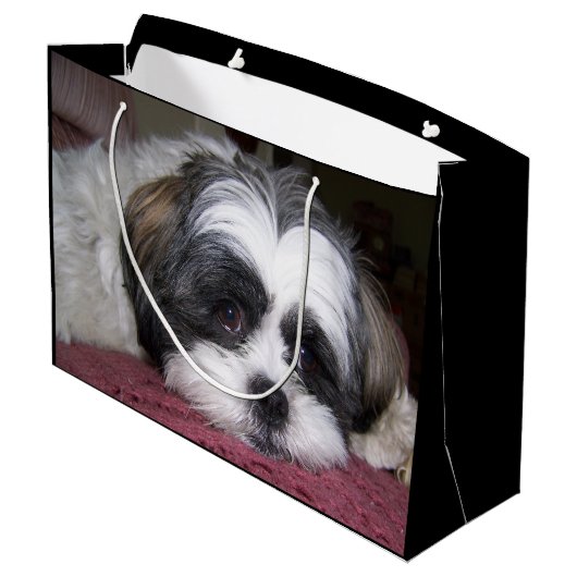 Shih Tzu Dog Groot Cadeauzakje (Achterkant Gekanteld)
