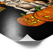 Shih Tzu Dog Halloween Foto Afdruk (Hoek)