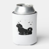 Shih Tzu Dog � Halloween Moon Silhouette Classic T Blikjeskoeler (Blikje Voorkant)