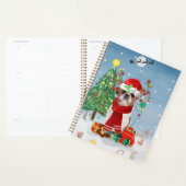 Shih Tzu Dog in sneeuwkerst Planner (Display)