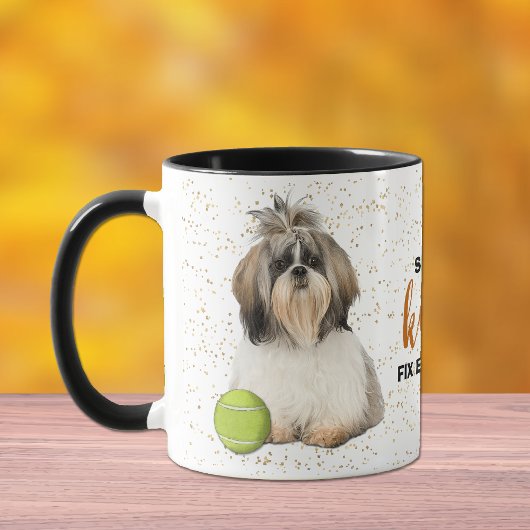 Shih-Tzu Dog Kisses Fix Alles Mok