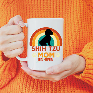 Shih Tzu Dog Mom Sunset gepersonaliseerd Koffiemok