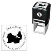 Shih-Tzu Dog Puppy Long Hair Zelfinktende Stempel (In situ)