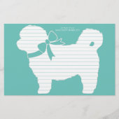 Shih Tzu Dog Puppy Teddy Bear Short Hair Briefpapier (Voorkant)