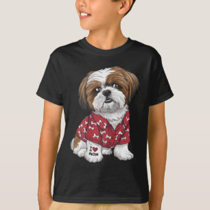 Shih Tzu Dog Shih Tzu Mom Ik hou van mama Tattoo T-shirt