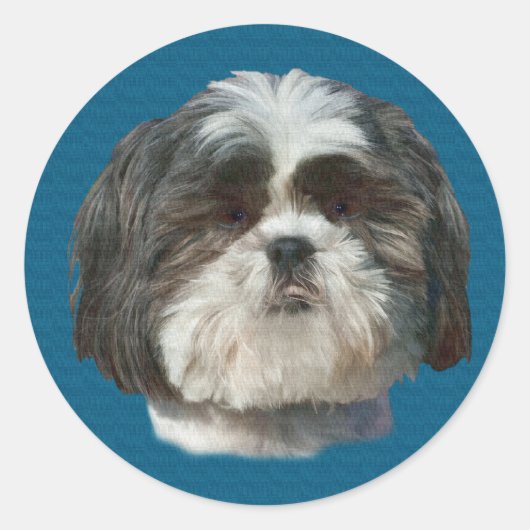 Shih Tzu Dog Sticker (Voorkant)