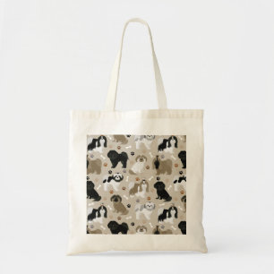 Shih Tzu Dogs Paws and Botten Canvas tas
