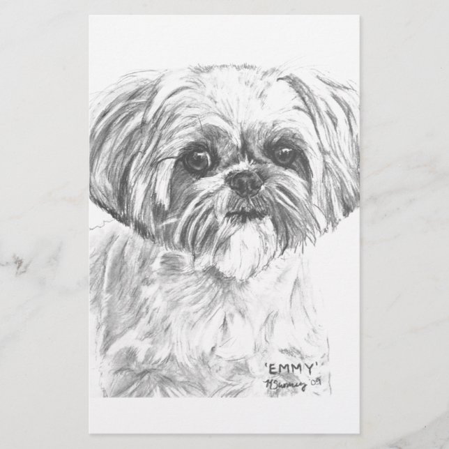 Shih Tzu Drawing (Voorkant)