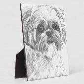 Shih Tzu Drawing Fotoplaat (Zijkant)