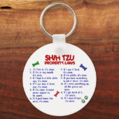 SHIH TZU Eigendomwetten 2 Sleutelhanger (Voorkant)