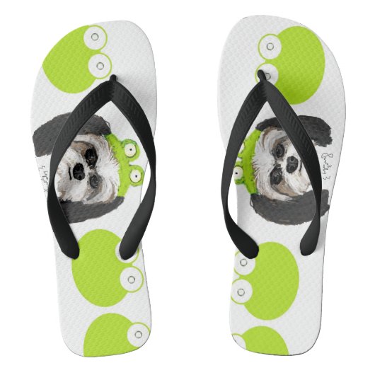 Shih Tzu en Frogs Teenslippers (Voetbed)