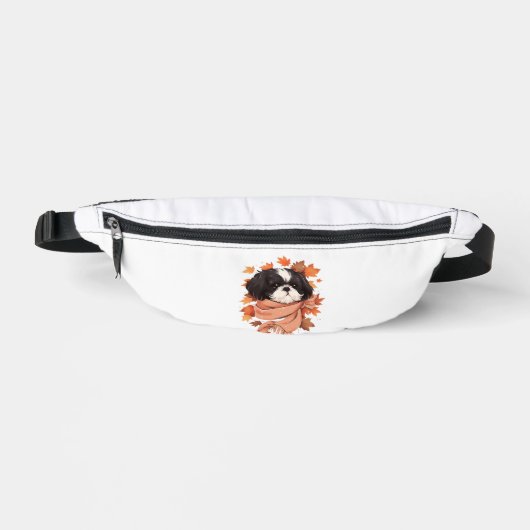 Shih Tzu Fall Dog Automne quitte Thanksgiving Copi (Recto)