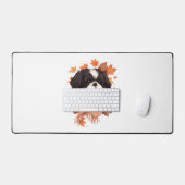 Shih Tzu Fall Dog Automne quitte Thanksgiving Copi (Clavier et souris)