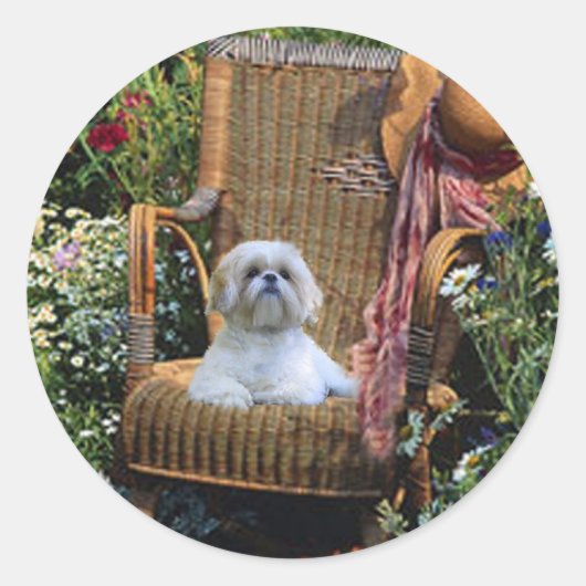 Shih Tzu Garden Sticker (Voorkant)