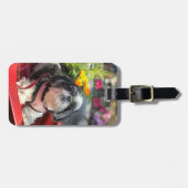 Shih Tzu Girl Bagagelabel (Voorkant horizontaal)