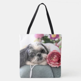 Shih Tzu Girl Grote Canvas tas