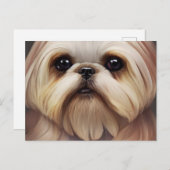 Shih Tzu Greetings Briefkaart (Voorkant / Achterkant)