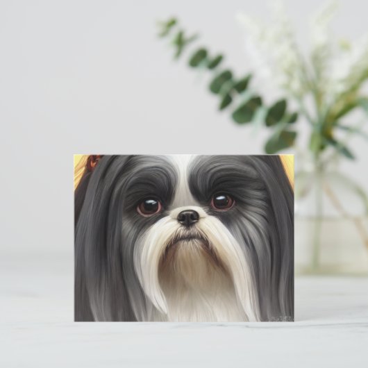 Shih Tzu Greetings Briefkaart (Staand voorkant)