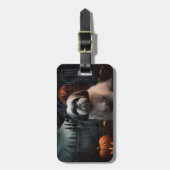 Shih Tzu Halloween eng Bagagelabel (Voorkant verticaal)