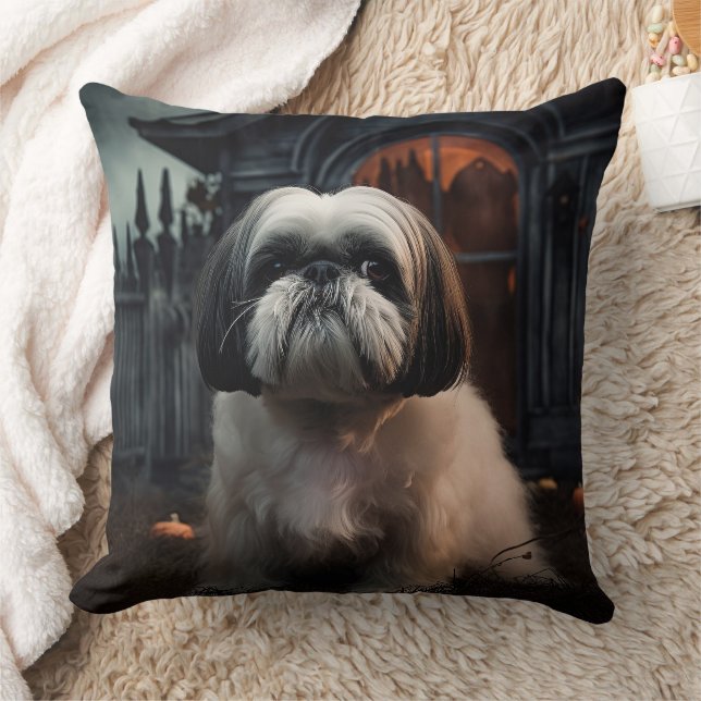 Shih Tzu Halloween eng Kussen (Deken)