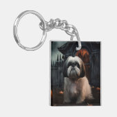 Shih Tzu Halloween eng Sleutelhanger (Voorkant Links)