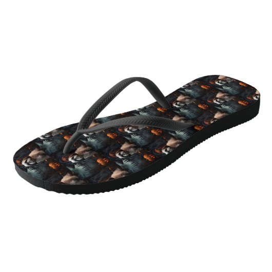 Shih Tzu Halloween eng Teenslippers (Schuin)
