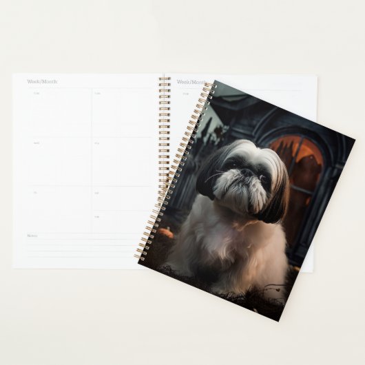 Shih Tzu Halloween Griezelen Planner (Display)