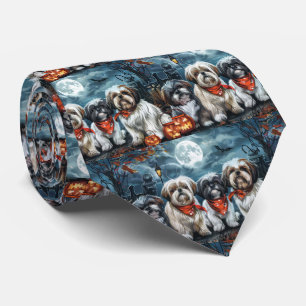 Shih Tzu Halloween Griezelig Stropdas