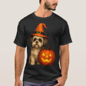 Shih Tzu Halloween Pumpkin Dog Costume Family Matc T-shirt (Voorkant)
