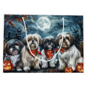 Shih Tzu Halloween Spooky Groot Cadeauzakje (Achterkant)