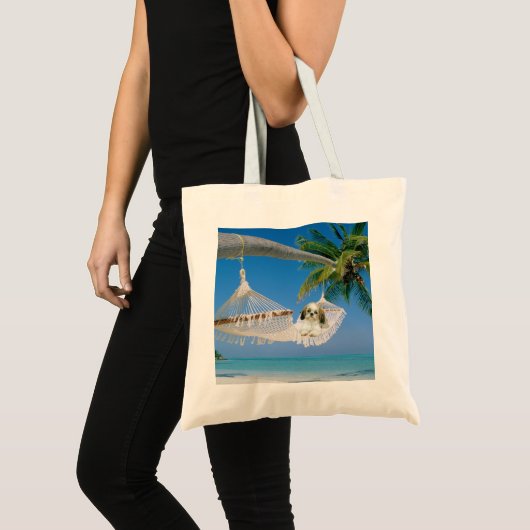 Shih Tzu Hanging Out Canvas tas (Voorkant (product))