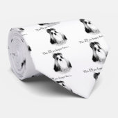 Shih Tzu Happy Face Stropdas (Opgerold)