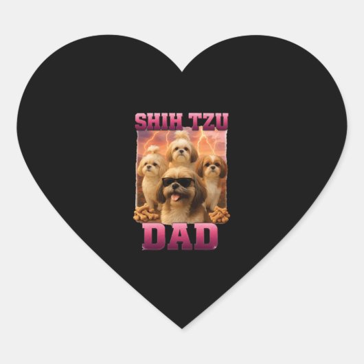 Shih Tzu    Hart Sticker (Voorkant)
