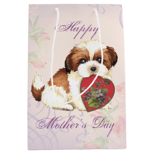 Shih Tzu Heart Mam Medium Cadeauzakje (Voorkant)