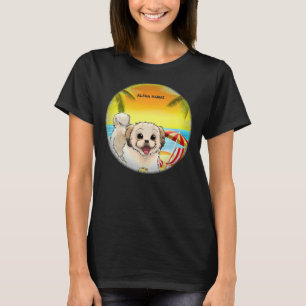 Shih Tzu Hond In Bech Aloha Hawai T-shirt