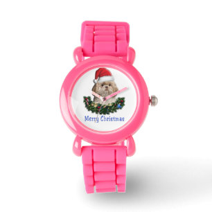 Shih-Tzu hond Kerst items Horloge
