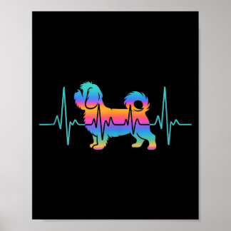 Shih tzu hond shihtzu hond hartslag shitzhu grappi poster