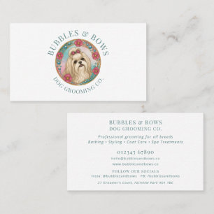 Shih Tzu-hond trimkaart Visitekaartje
