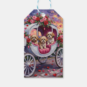 Shih Tzu Hond Valentijnsdag Cadeaulabel