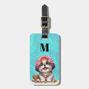 Shih Tzu-honden bagage labels