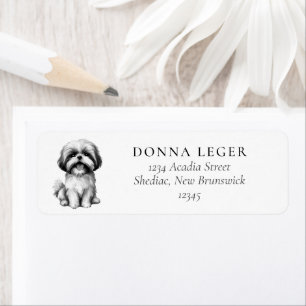 Shih Tzu Hondenadres Etiket