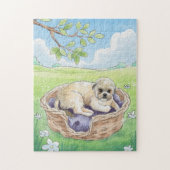 Shih tzu hondenpuzzel legpuzzel (Verticaal)