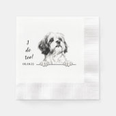 Shih Tzu Hondentekening gepersonaliseerd doe ik oo Servet (Voorkant)