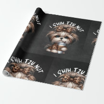Shih Tzu inpakpapier