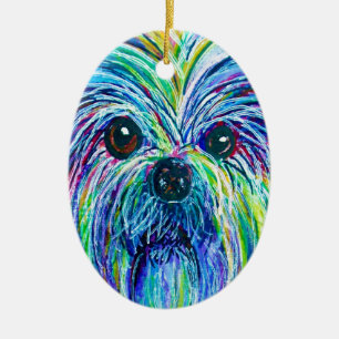 Shih Tzu Intense Colors Keramisch Ornament