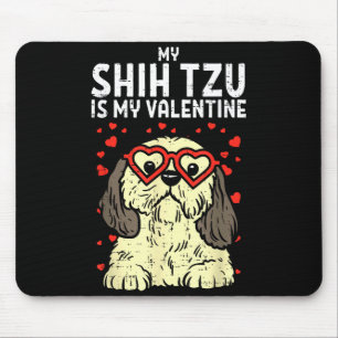 Shih Tzu Is Mijn Valentijn Schattige Valentijnsdag Muismat